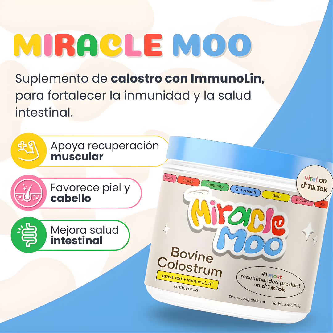SUPLEMENTO MIRACLE MOO | Refuerza tus defensas y cuida tu intestino®