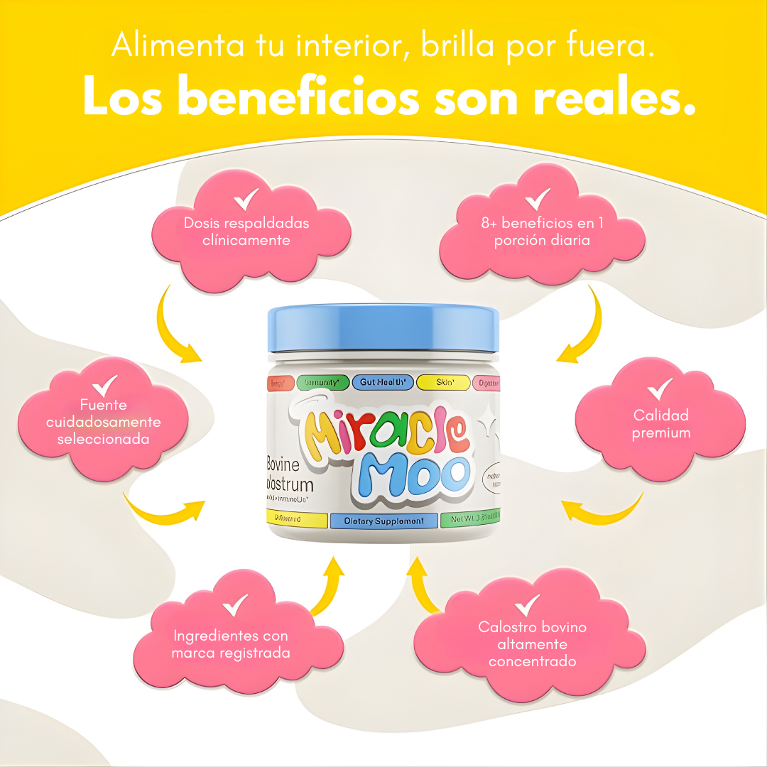 SUPLEMENTO MIRACLE MOO | Refuerza tus defensas y cuida tu intestino®