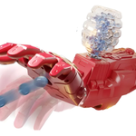 BRAZO DE IRON MAN LANZADOR DE BOLAS DE HIDROGEL